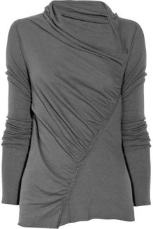Rick Owens Lilies Asymmetric Jersey Top - Lyst