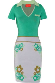 Z Spoke by Zac Posen Floral-patterned Knitted Dress - Lyst