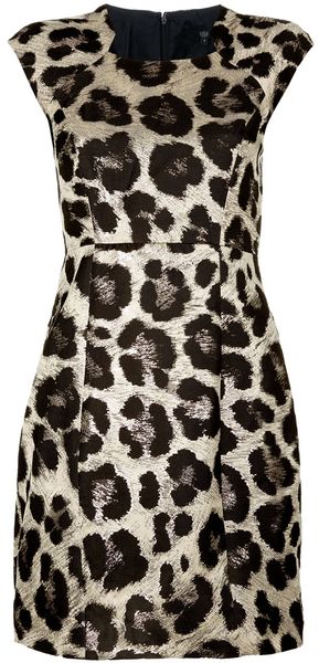Tibi Animal Print Dress - Lyst