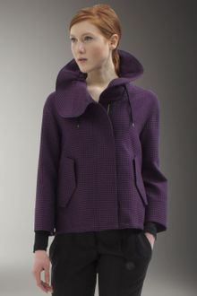 Akris Punto Check Drawstring Parka - Lyst