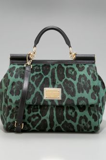 Dolce & Gabbana Miss Sicily Leopard-print Satchel - Lyst