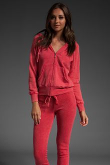 Juicy Couture Old School Breezy French Terry Drop Sleeve Hoodie - Lyst