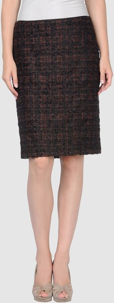Prada Knee Length Skirt - Lyst