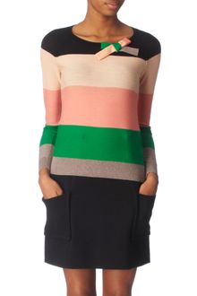 Sonia By Sonia Rykiel Wool Bow Front Jumper - Lyst