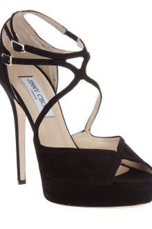 Jimmy Choo Cross Strap Shoe - Lyst
