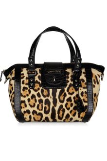 Jimmy Choo Gaia Crocodile-effect Leather and Calf Hair Tote - Lyst