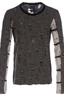 Mihara Yasuhiro Distressed Sweater - Lyst