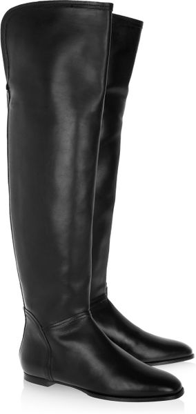 jimmy choo leather over the knee boots