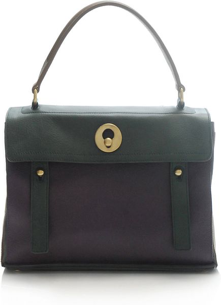 Yves Saint Laurent Multicoloured Muse Two Bag in Purple - Lyst