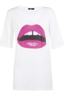 Markus Lupfer Lara Lip T-shirt - Lyst