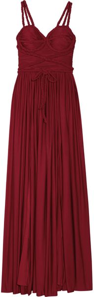 Rare Opulence Braid-embellished Satin-jersey Dress - Lyst