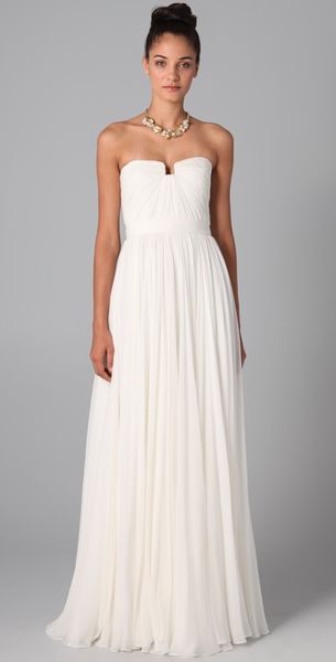 Reem Acra Flourish Gown - Lyst