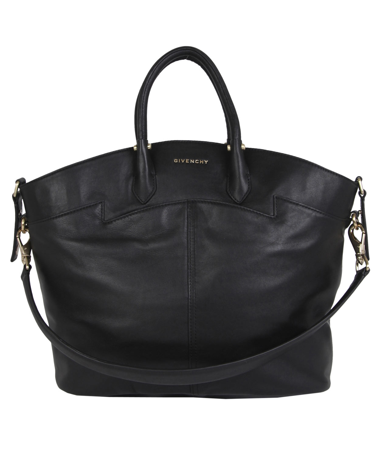 Givenchy Large Black Leather Tote Bag in Black | Lyst