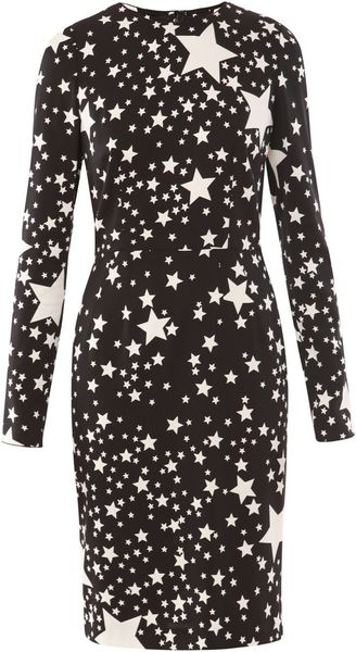 Dolce & Gabbana Multi-star Print Dress - Lyst