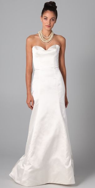 Reem Acra Special Gown in White (ivory) - Lyst