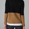 Vince Boat Neck Colorblock Sweater in Black (camel) - Lyst