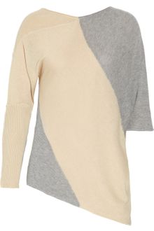 Yigal Azrouel Color-block Silk-blend Sweater - Lyst