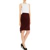 Carven Ruched Skirt in Red (burgundy) - Lyst