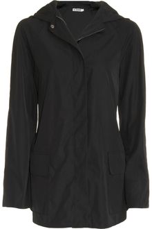 Jil Sander Hooded Zip Front Jacket - Lyst