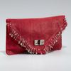 Balmain Safety Pin Leather Clutch in Black (red) - Lyst