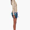 Matthew Williamson Liquid Sequin Dress in Gold - Lyst