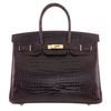 Hermes 35cm Birkin Prune Crocodile With Ghw in Purple (prune) - Lyst