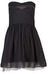 Satine Label Strapless Mini Dress
