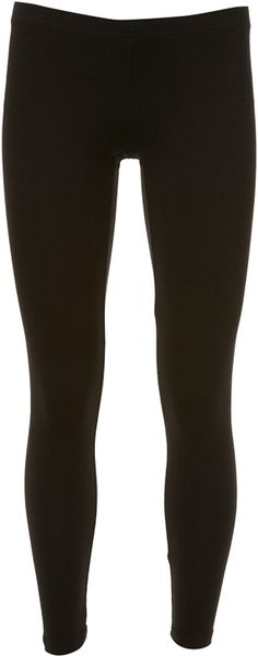 Topshop Ankle Leggings in Black - Lyst