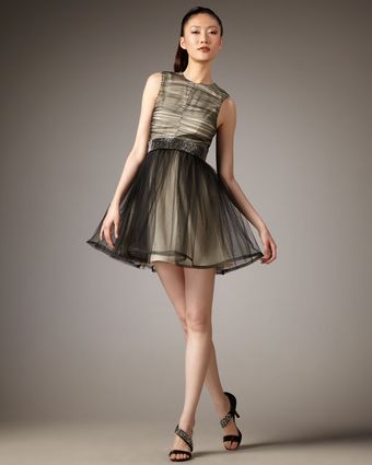 Alice + Olivia Heidi Full-skirt Party Dress - Lyst