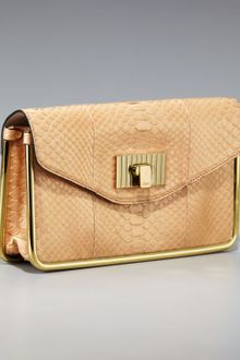Chloé Sally Python Clutch - Lyst