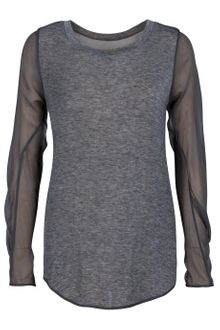 3.1 Phillip Lim Chiffon Sleeve Jersey Top - Lyst