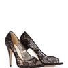 Bionda Castana Melody Peep Toe Shoe in Black - Lyst