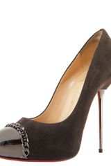 Christian Louboutin Metal-stiletto Suede Pump