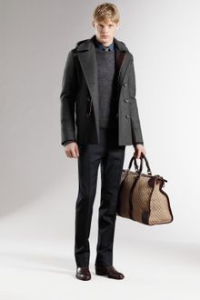 Gucci Hooded Peacoat - Lyst