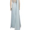 Marchesa Jewelled Bodice Gown in Blue - Lyst