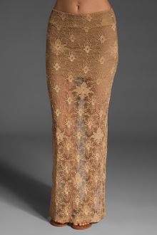 Nightcap Clothing Back Slit Lace Maxi Skirt - Lyst