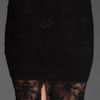 Nightcap Clothing Back Slit Lace Maxi Skirt in Black - Lyst