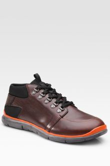 Prada Lace-up Leather Sneaker - Lyst