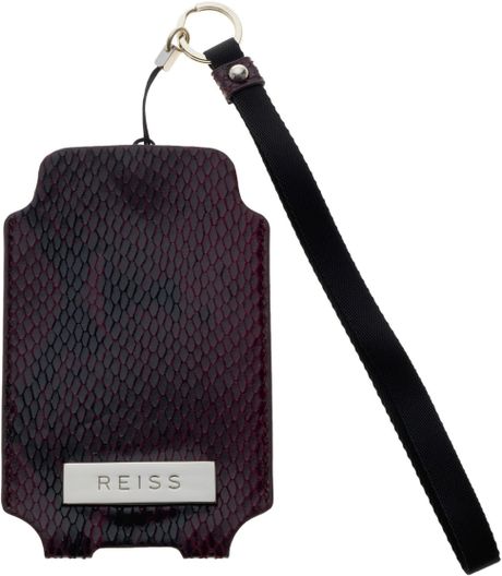 Reiss Iphone Holder in Black (cherry) - Lyst