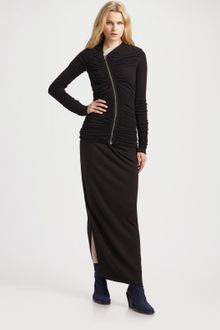 Rick Owens Lilies Ruched Cardigan - Lyst
