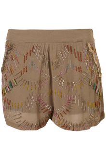 Topshop Premium Multi Beaded Shorts - Lyst