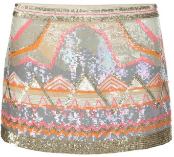 AllSaints Chan Skirt - Lyst