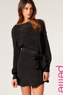 ASOS Collection Asos Petite Slit Sleeve Dress with Cut Out Back - Lyst
