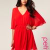 Asos Collection Asos Petite Chiffon Kaftan Dress in Red (fiestared) - Lyst