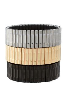 ASOS Collection Asos Pack Of Three Stretch Watch Strap Bracelets - Lyst