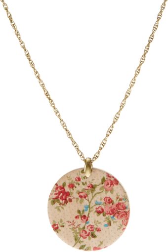ASOS Collection Asos Painted Wooden Disc Necklace - Lyst