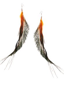 ASOS Collection Asos Statement Feather Drop Earrings - Lyst