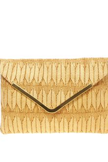 ASOS Collection Asos Weave Metal Tip Envelope Clutch - Lyst