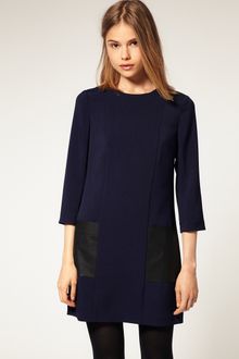 ASOS Collection Asos Shift Dress in Colour Block - Lyst