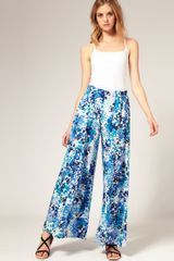 ASOS Collection Asos Floral Paper Bag Polazzo Trousers